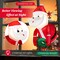 Costway 3.3FT Inflatable Christmas Santa Claus Broke Out from Window Hanging Decoration